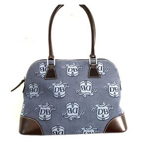 Dooney & Bourke Bowler handbag with wristlet blue